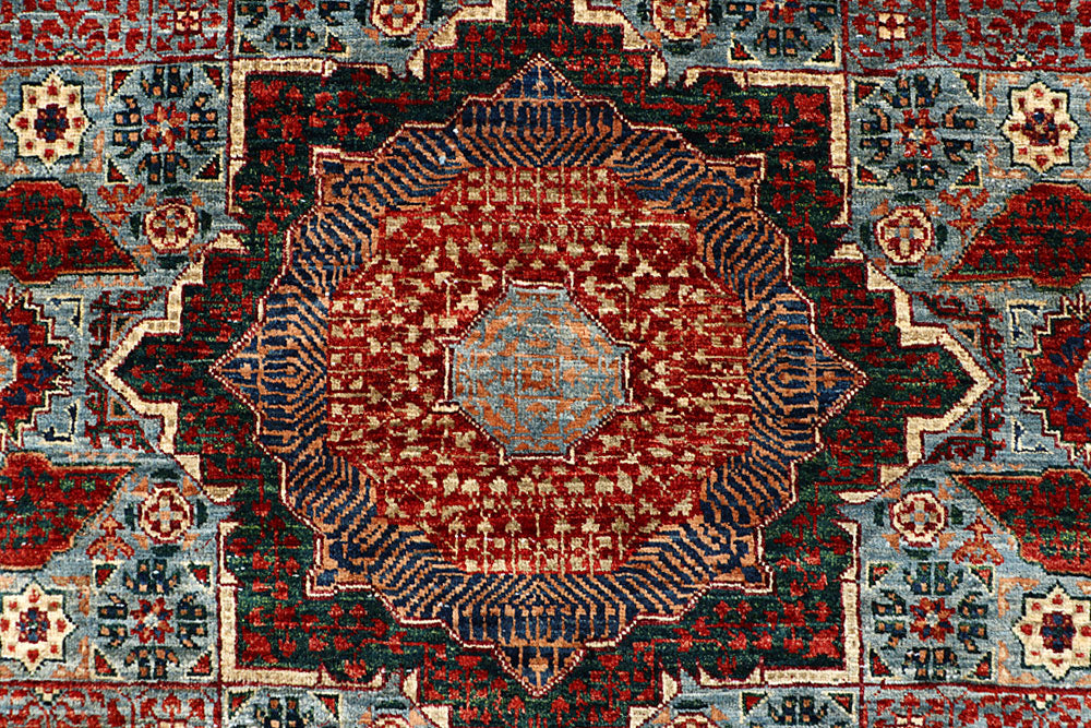 Cadet Blue Mamluk 5' 8 x 7' 9 - No. 66133 - ALRUG Rug Store