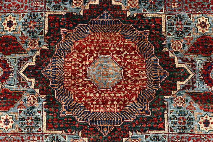 Cadet Blue Mamluk 5' 8 x 7' 9 - No. 66133 - ALRUG Rug Store