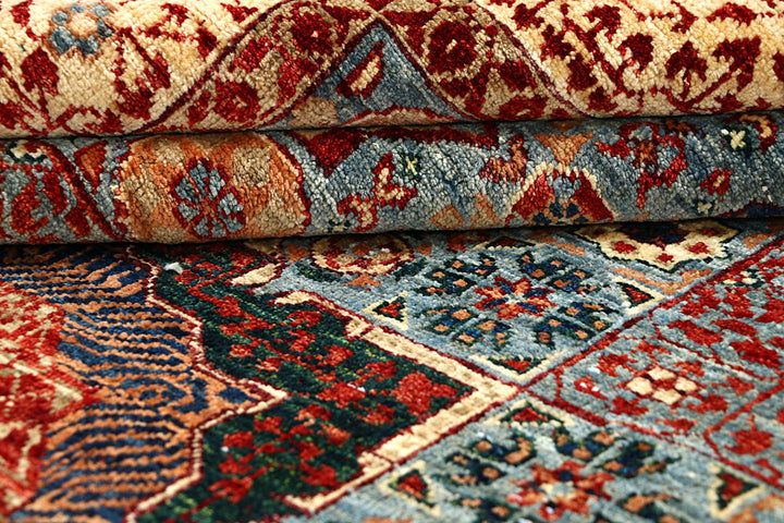 Cadet Blue Mamluk 5' 8 x 7' 9 - No. 66133 - ALRUG Rug Store