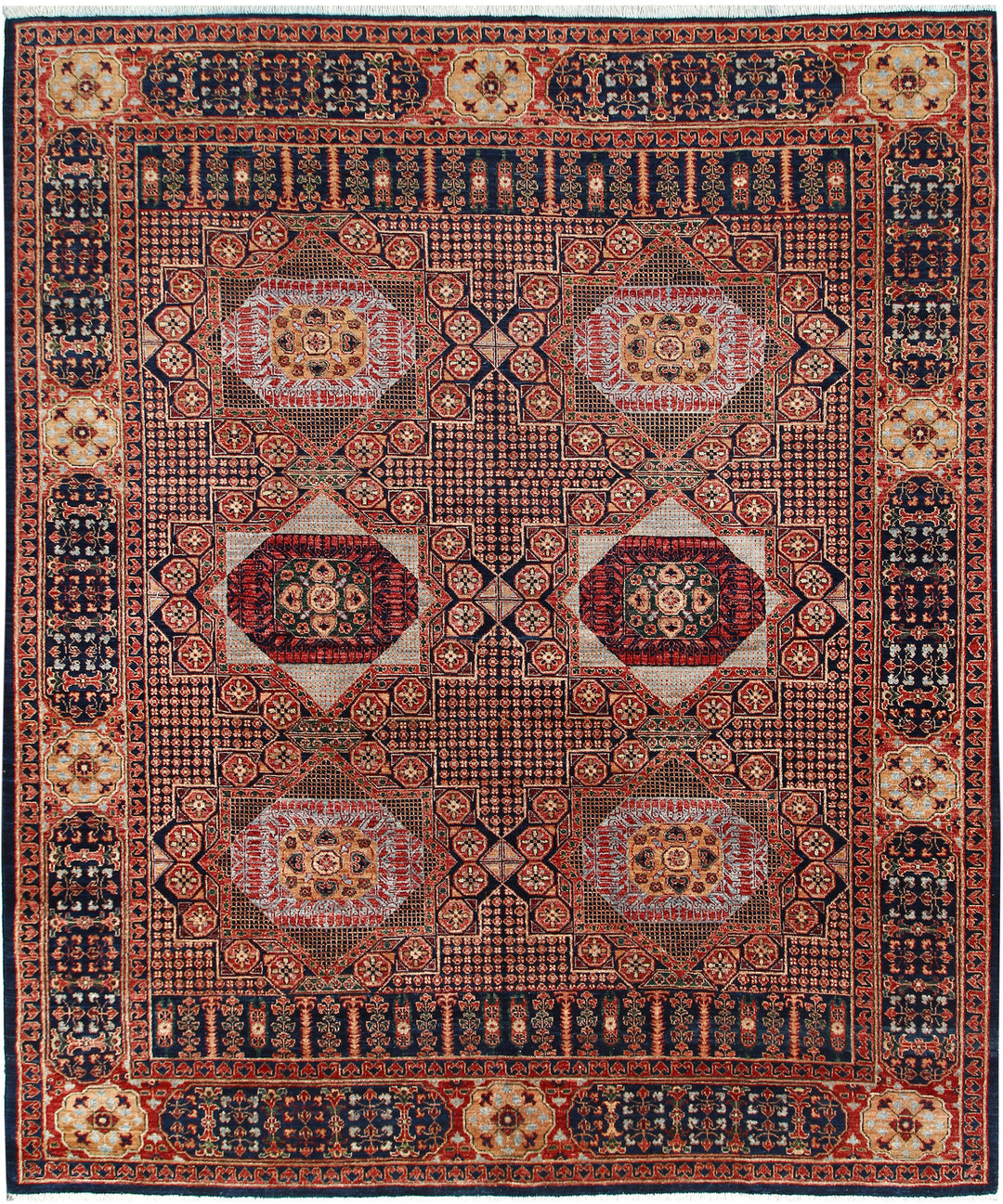 Multi Colored Mamluk 8' x 9' 7 - No. 66135 - ALRUG Rug Store