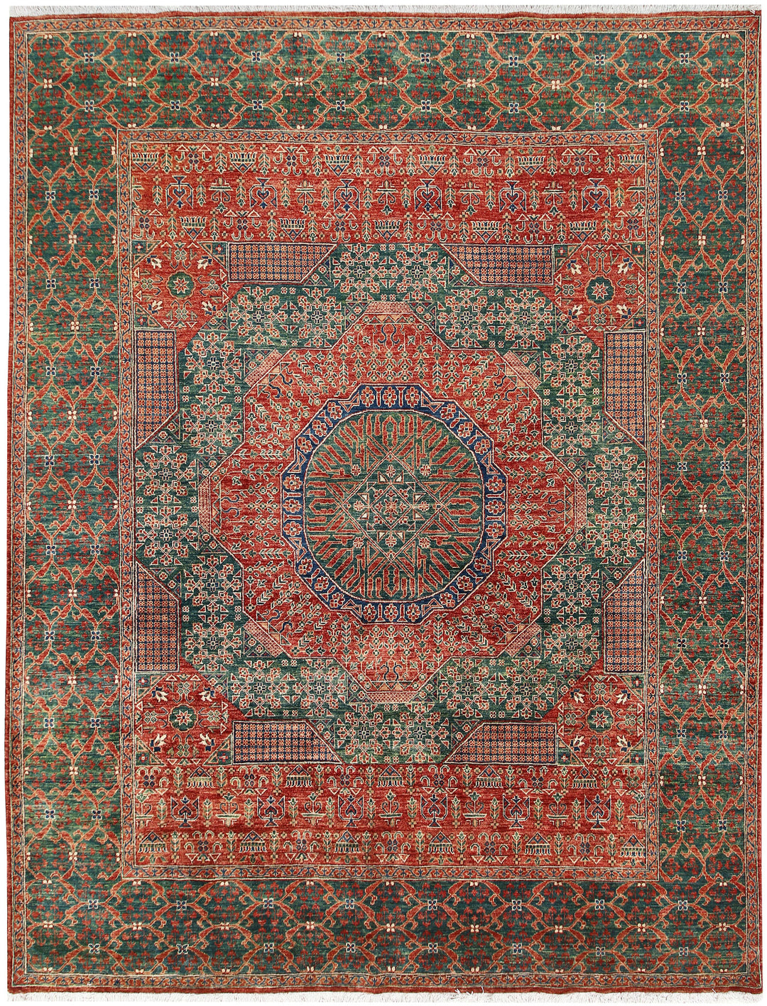 Multi Colored Mamluk 7' 10 x 9' 9 - No. 66137 - ALRUG Rug Store