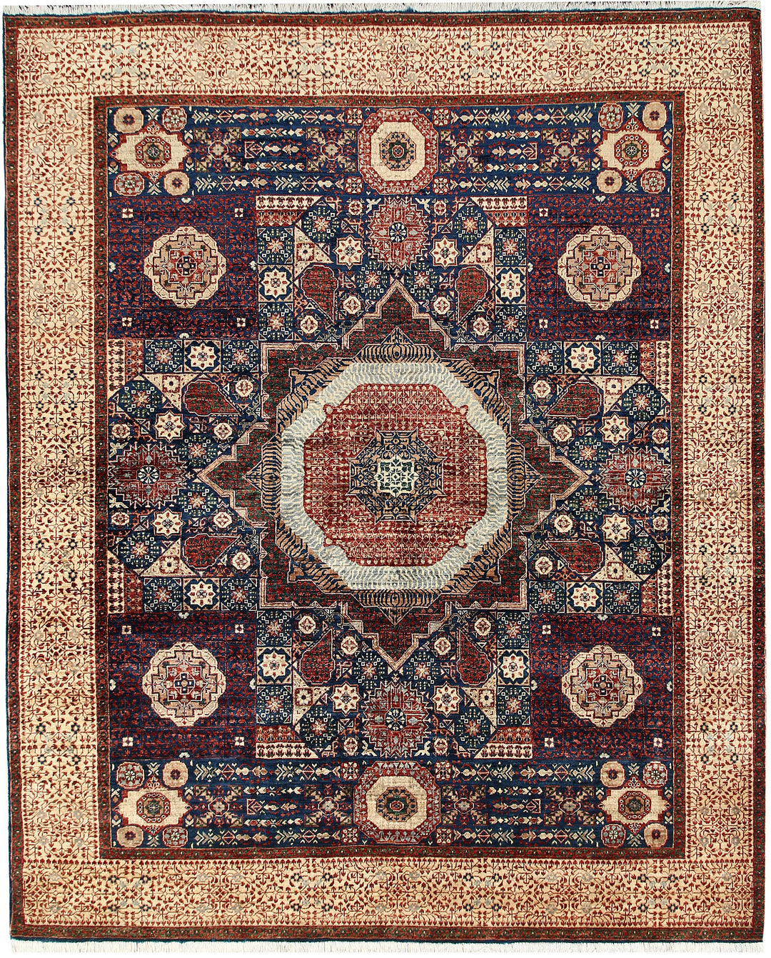 Midnight Blue Mamluk 7' 11 x 9' 8 - No. 66139 - ALRUG Rug Store