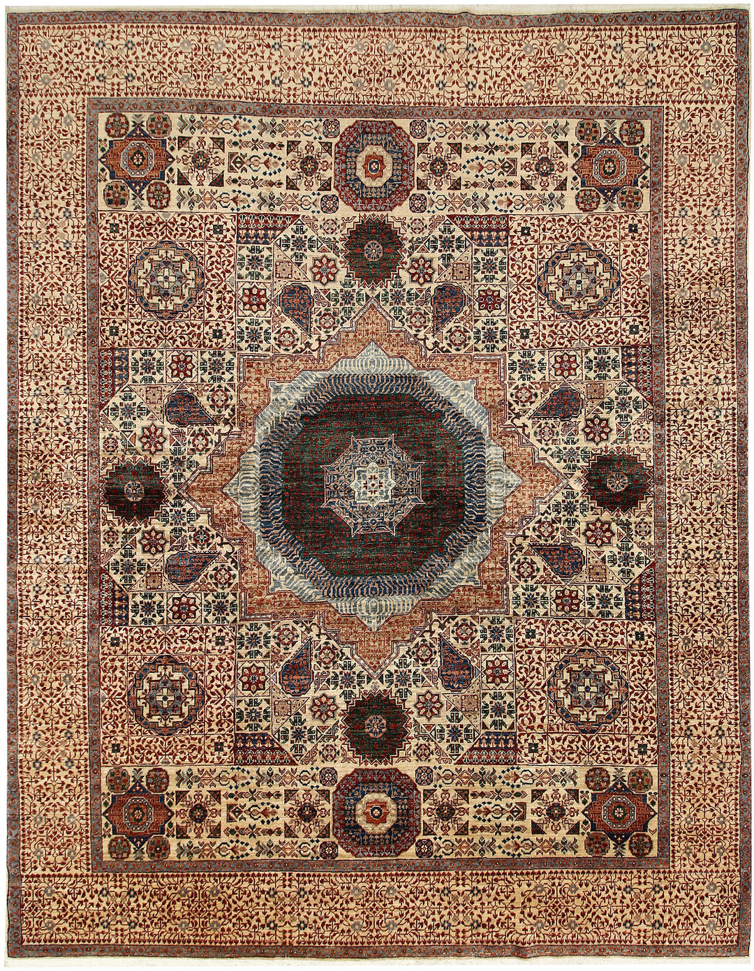 Tan Mamluk 7' 10 x 9' 8 - No. 66140 - ALRUG Rug Store
