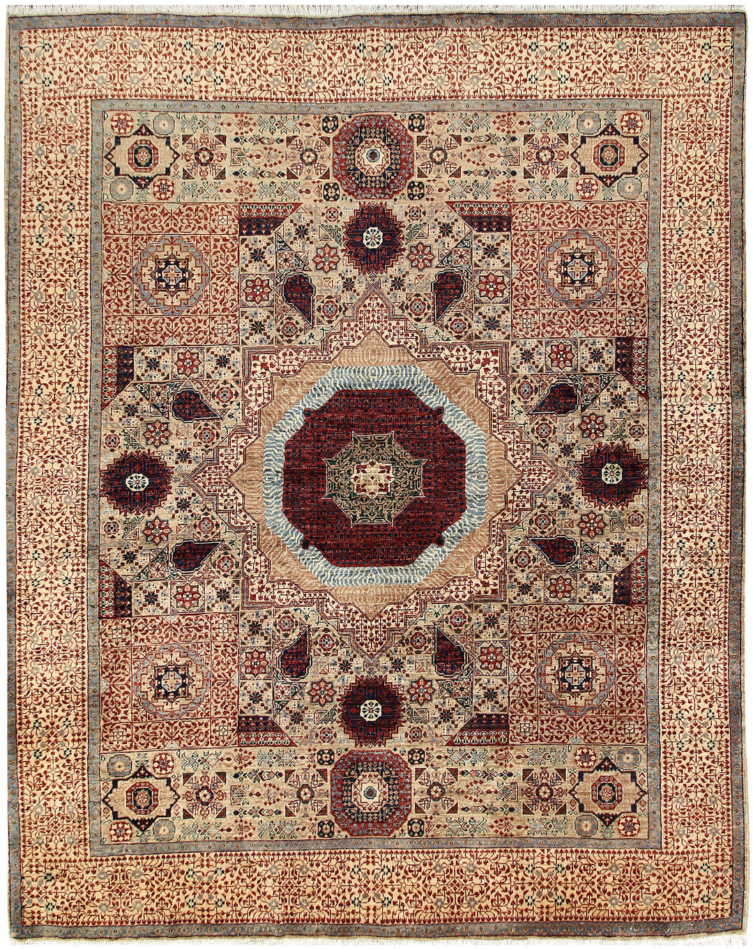 Tan Mamluk 7' 10 x 9' 9 - No. 66141 - ALRUG Rug Store