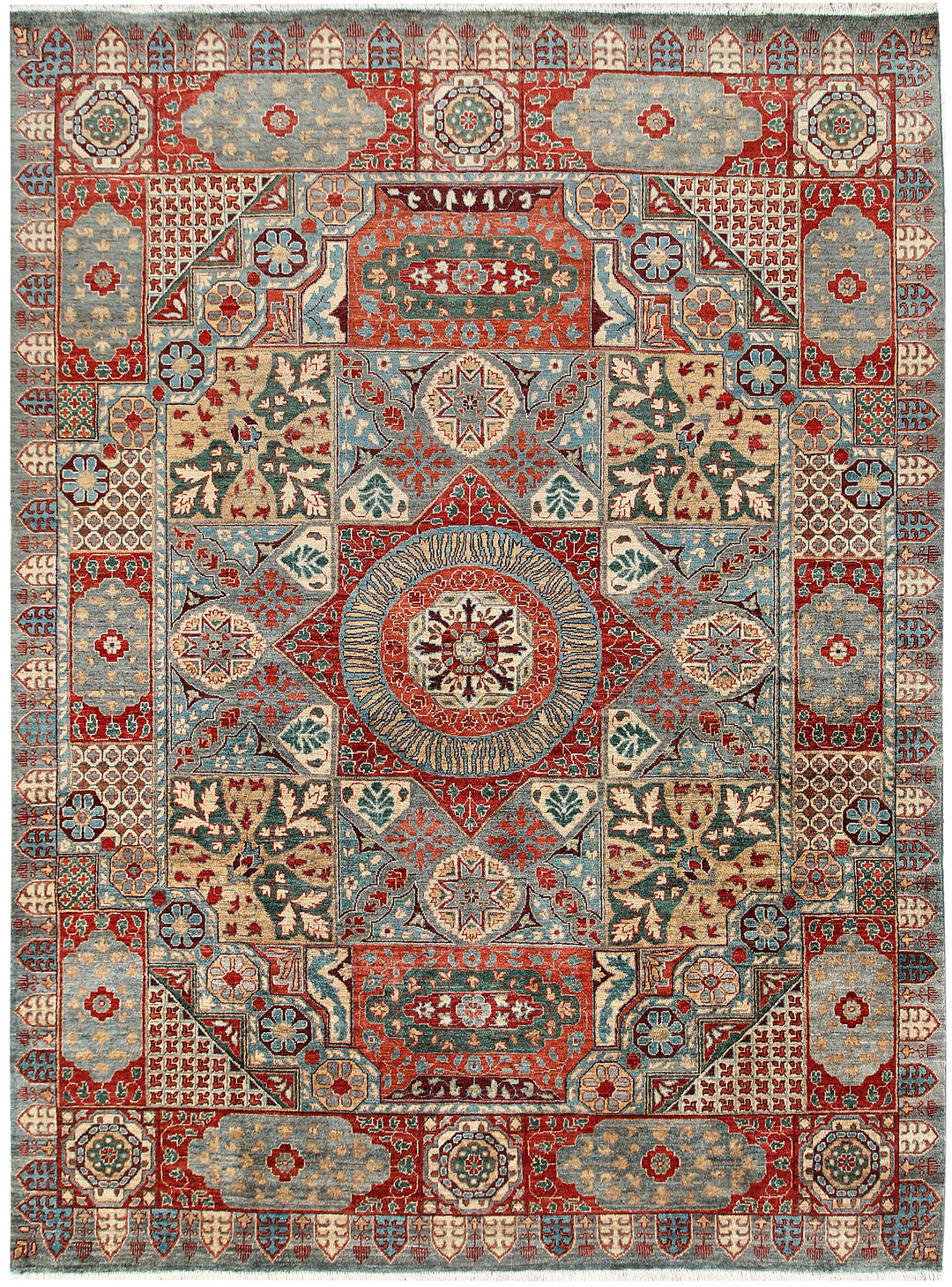 Multi Colored Mamluk 7' 10 x 10' - No. 66144 - ALRUG Rug Store