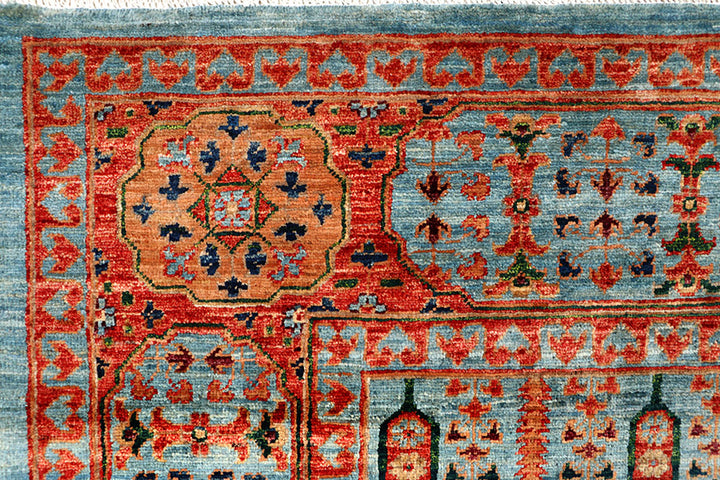 Light Blue Mamluk 7' 11 x 9' 9 - No. 66145 - ALRUG Rug Store