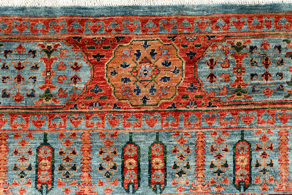 Light Blue Mamluk 7' 11 x 9' 9 - No. 66145 - ALRUG Rug Store