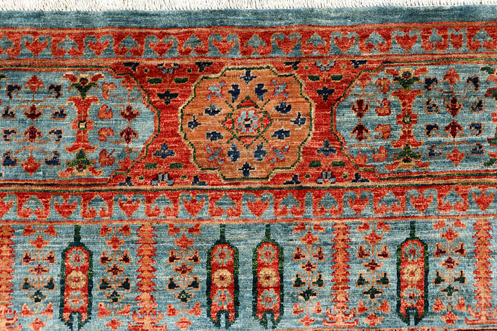 Light Blue Mamluk 7' 11 x 9' 9 - No. 66145 - ALRUG Rug Store
