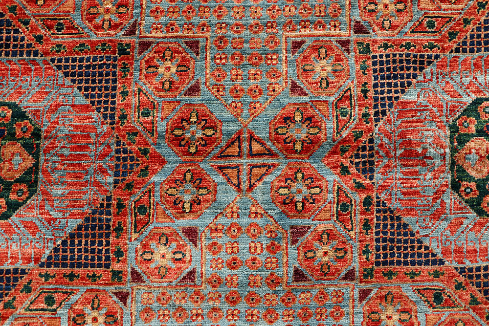 Light Blue Mamluk 7' 11 x 9' 9 - No. 66145 - ALRUG Rug Store