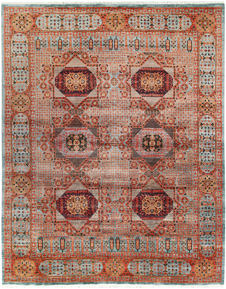 Light Blue Mamluk 7' 11 x 9' 9 - No. 66145 - ALRUG Rug Store