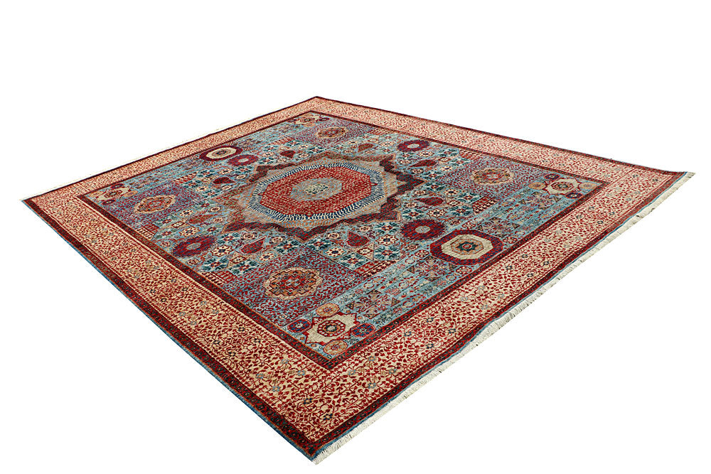 Light Blue Mamluk 8' x 10' - No. 66146 - ALRUG Rug Store
