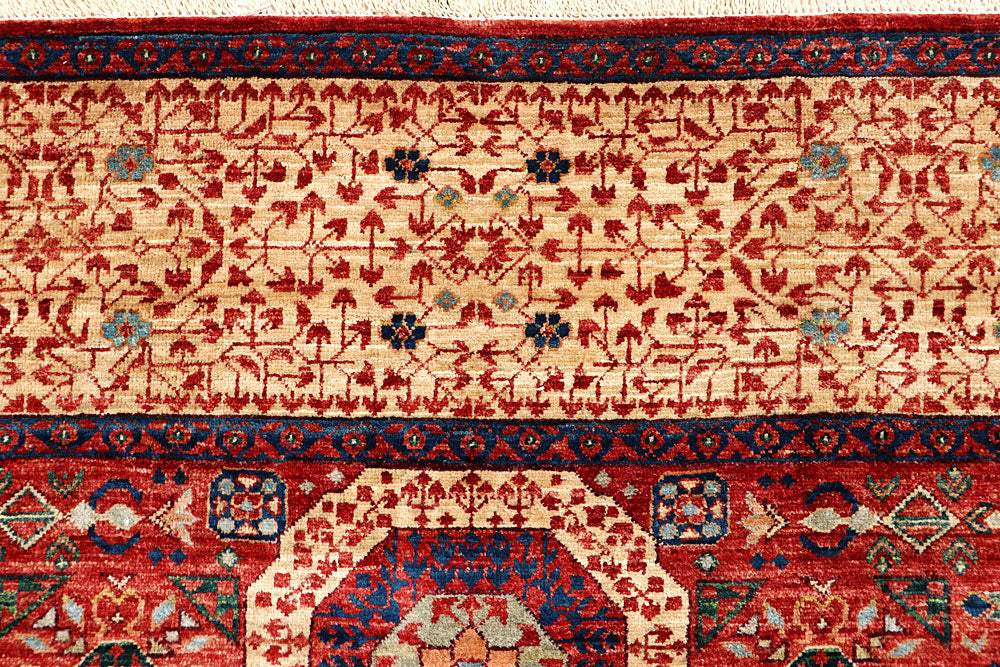 Dark Red Mamluk 7' 10 x 9' 11 - No. 66147 - ALRUG Rug Store