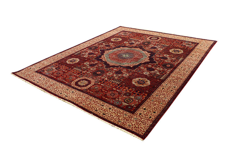 Dark Red Mamluk 7' 10 x 9' 11 - No. 66147 - ALRUG Rug Store