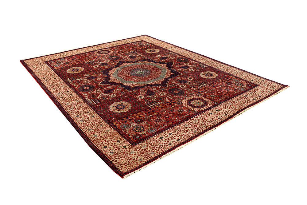 Dark Red Mamluk 7' 10 x 9' 11 - No. 66147 - ALRUG Rug Store