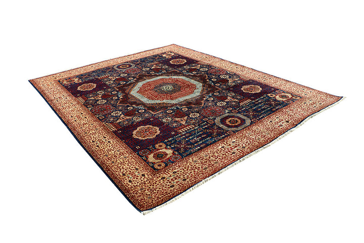 Midnight Blue Mamluk 8' x 10' - No. 66148 - ALRUG Rug Store