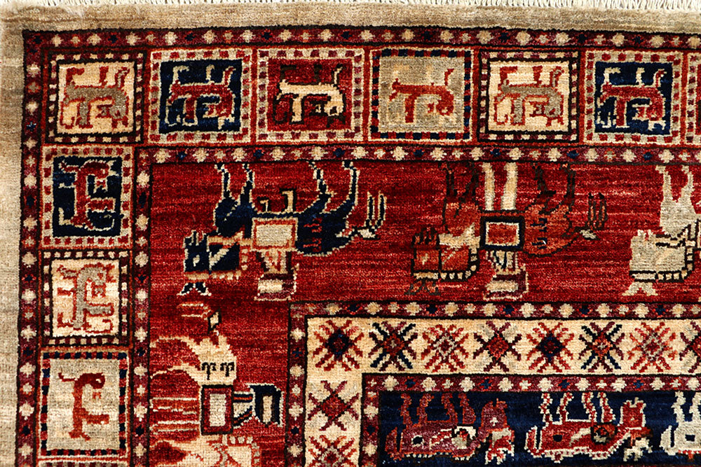 Multi Colored Ziegler 4' 10 x 6' 9 - No. 66149 - ALRUG Rug Store