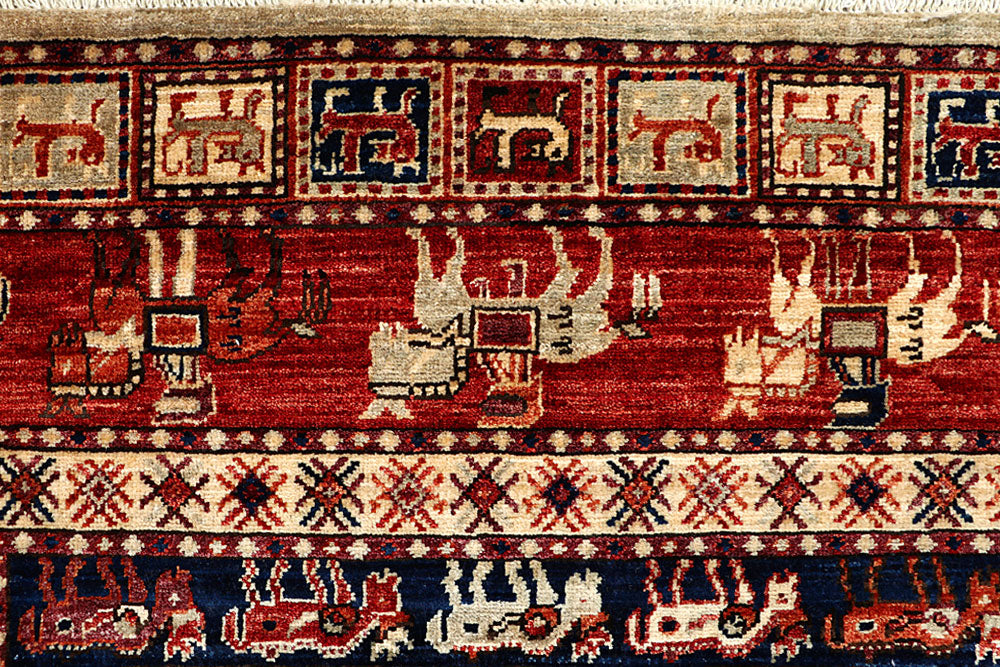 Multi Colored Ziegler 4' 10 x 6' 9 - No. 66149 - ALRUG Rug Store