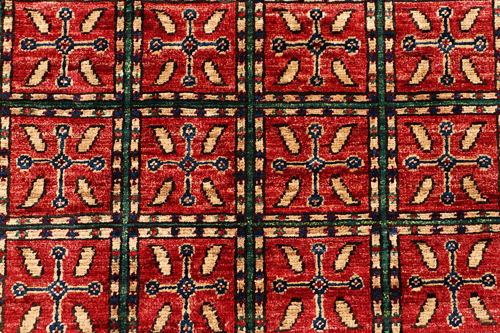 Multi Colored Ziegler 6' 11 x 6' 9 - No. 66151 - ALRUG Rug Store