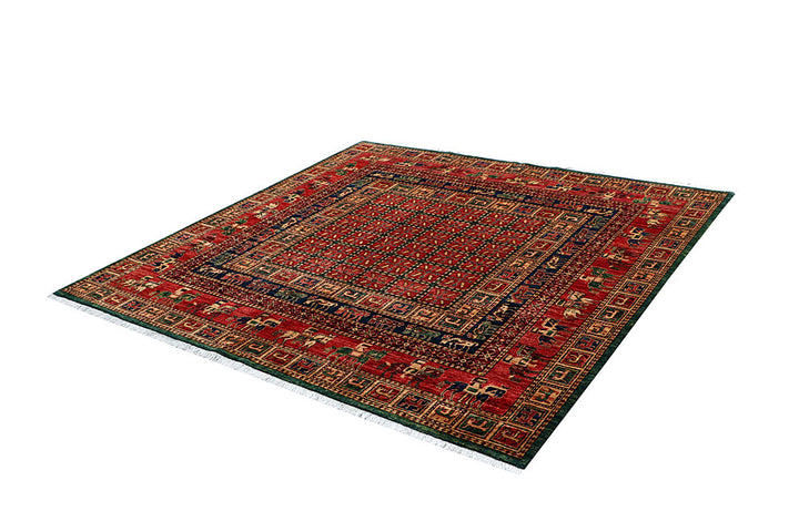 Multi Colored Ziegler 6' 11 x 6' 9 - No. 66151 - ALRUG Rug Store