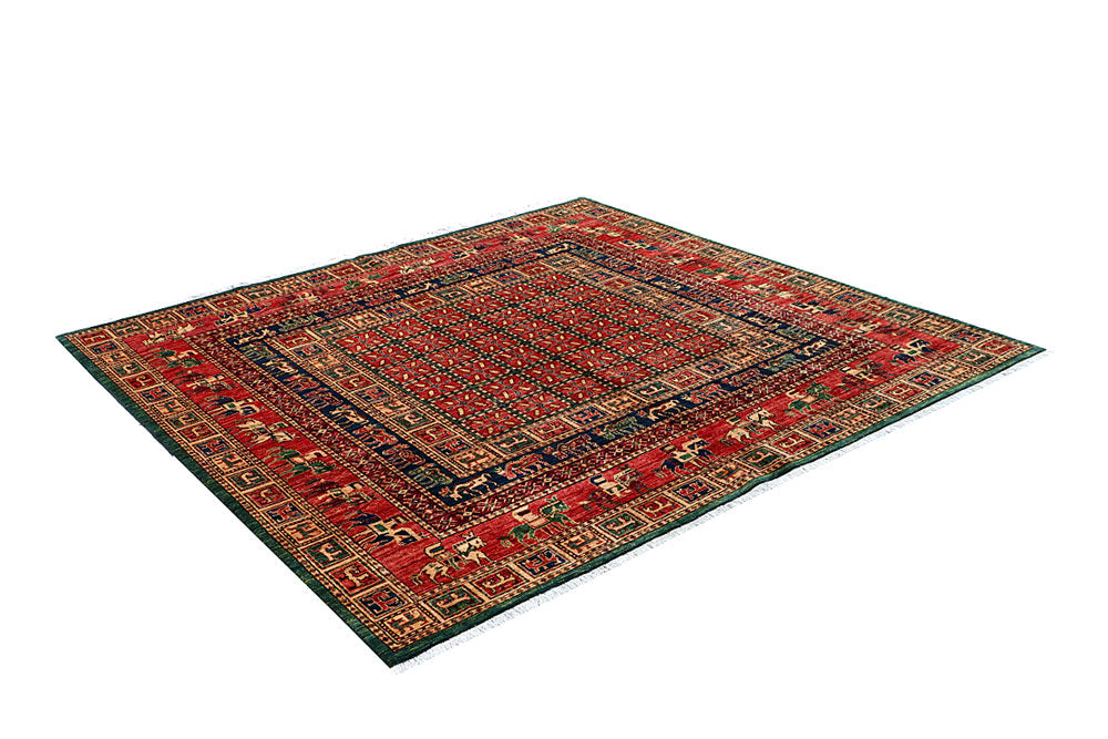 Multi Colored Ziegler 6' 11 x 6' 9 - No. 66151 - ALRUG Rug Store