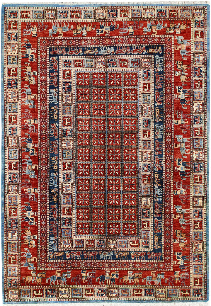 Multi Colored Ziegler 6' x 8' 9 - No. 66152 - ALRUG Rug Store