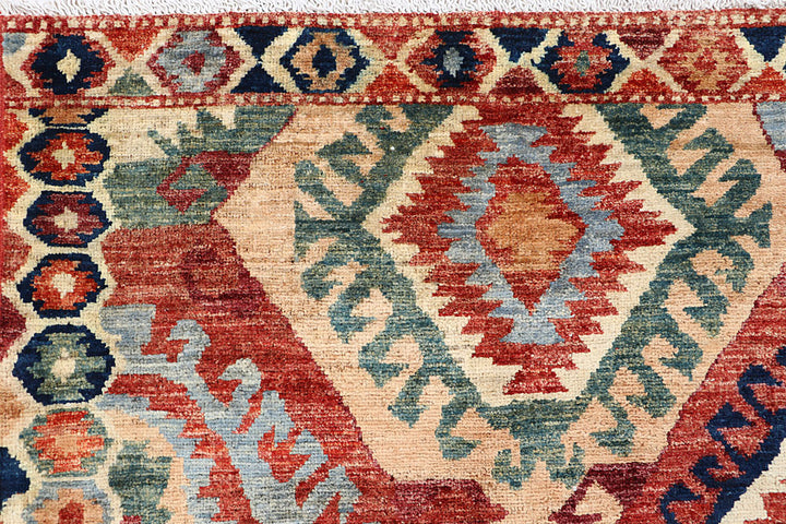 Multi Colored Ikat 6' x 8' 9 - No. 66153 - ALRUG Rug Store