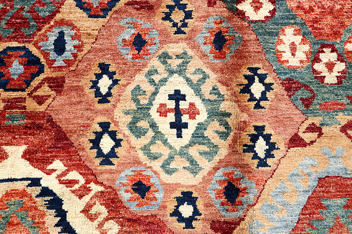 Multi Colored Ikat 6' x 8' 9 - No. 66153 - ALRUG Rug Store