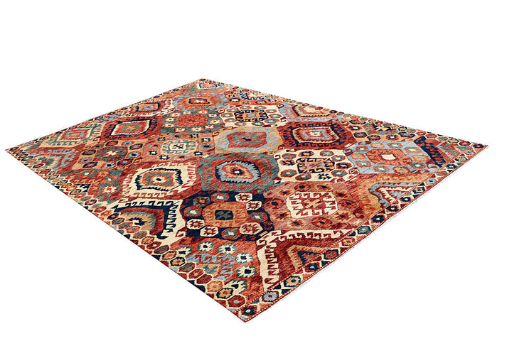 Multi Colored Ikat 6' x 8' 9 - No. 66153 - ALRUG Rug Store