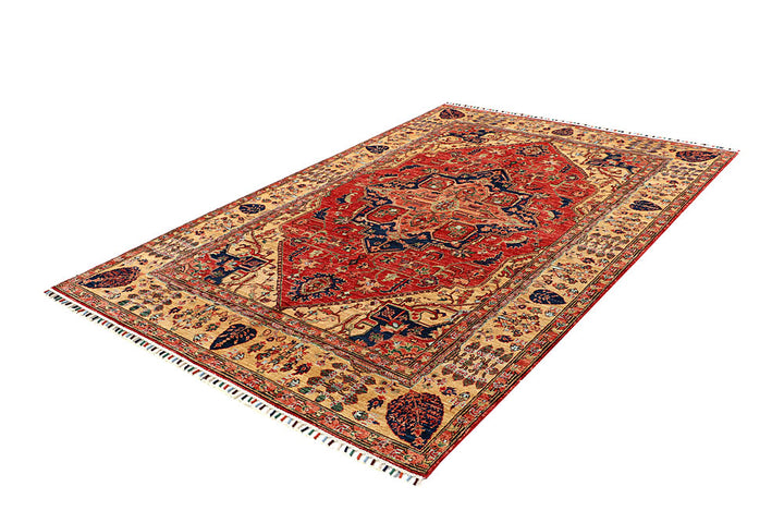 Orange Red Ziegler 5' 11 x 8' 10 - No. 66156 - ALRUG Rug Store