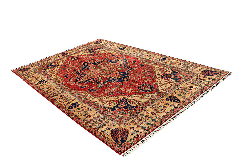 Orange Red Ziegler 5' 11 x 8' 10 - No. 66156 - ALRUG Rug Store