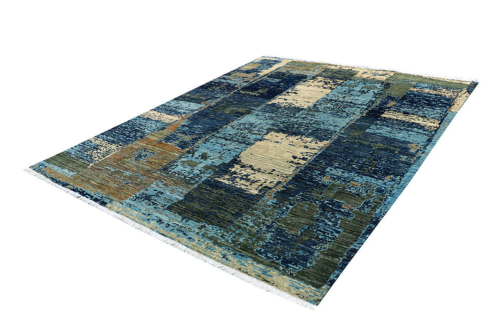 Multi Colored Abstract 7' 10 x 9' 10 - No. 66166 - ALRUG Rug Store