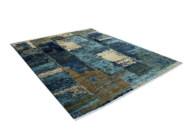 Multi Colored Abstract 7' 10 x 9' 10 - No. 66166 - ALRUG Rug Store