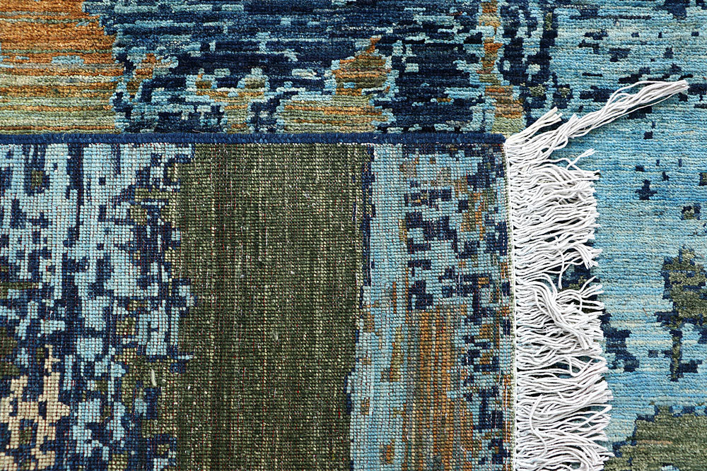 Multi Colored Abstract 7' 10 x 9' 10 - No. 66166 - ALRUG Rug Store