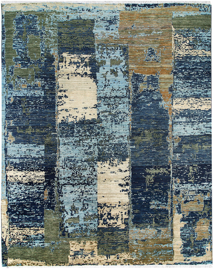 Multi Colored Abstract 7' 10 x 9' 10 - No. 66166 - ALRUG Rug Store