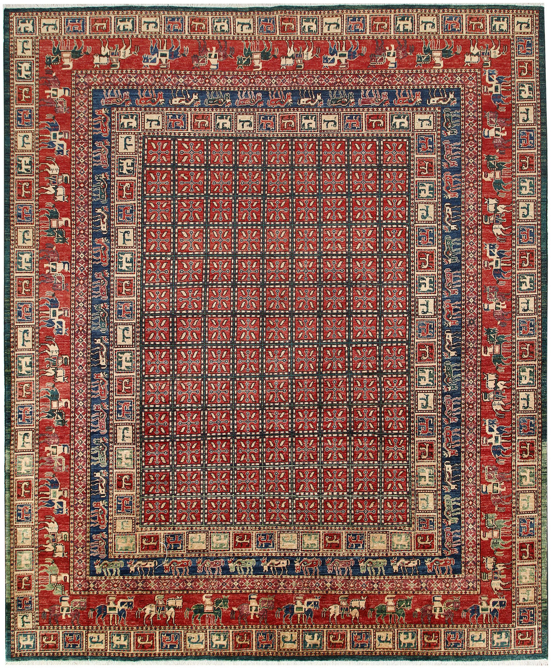 Multi Colored Ziegler 7' 11 x 9' 9 - No. 66167 - ALRUG Rug Store