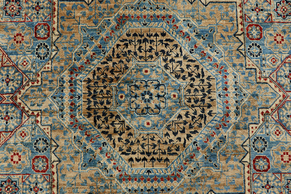 Cadet Blue Mamluk 8' x 10' 3 - No. 66171 - ALRUG Rug Store