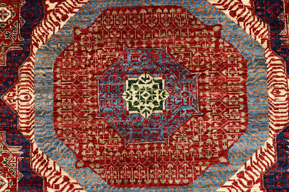 Dark Red Mamluk 8' 7 x 11' 8 - No. 66173 - ALRUG Rug Store