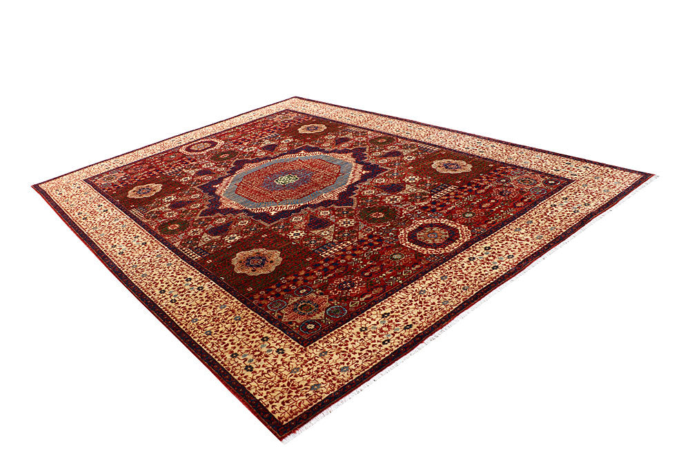 Dark Red Mamluk 8' 7 x 11' 8 - No. 66173 - ALRUG Rug Store