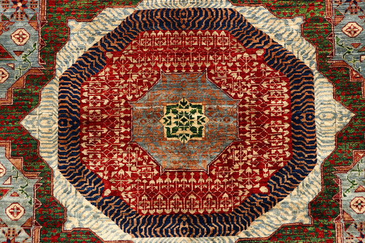 Multi Colored Mamluk 7' 11 x 9' 11 - No. 66175 - ALRUG Rug Store