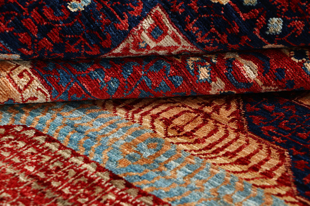 Dark Red Mamluk 7' 10 x 9' 9 - No. 66176 - ALRUG Rug Store