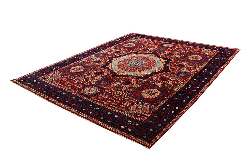 Dark Red Mamluk 7' 10 x 9' 9 - No. 66176 - ALRUG Rug Store