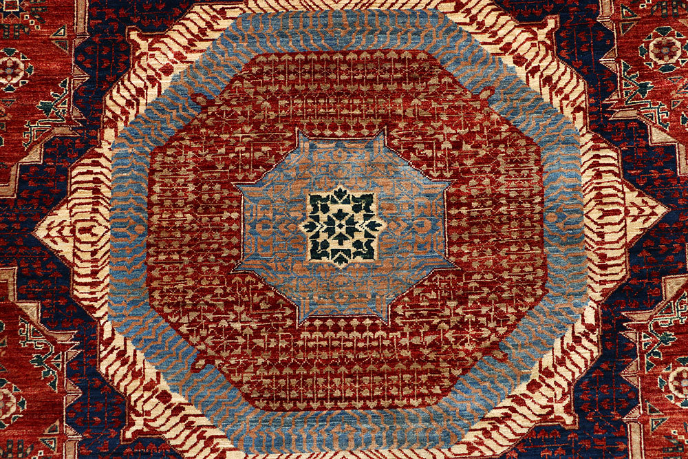 Dark Red Mamluk 9' x 11' 6 - No. 66177 - ALRUG Rug Store