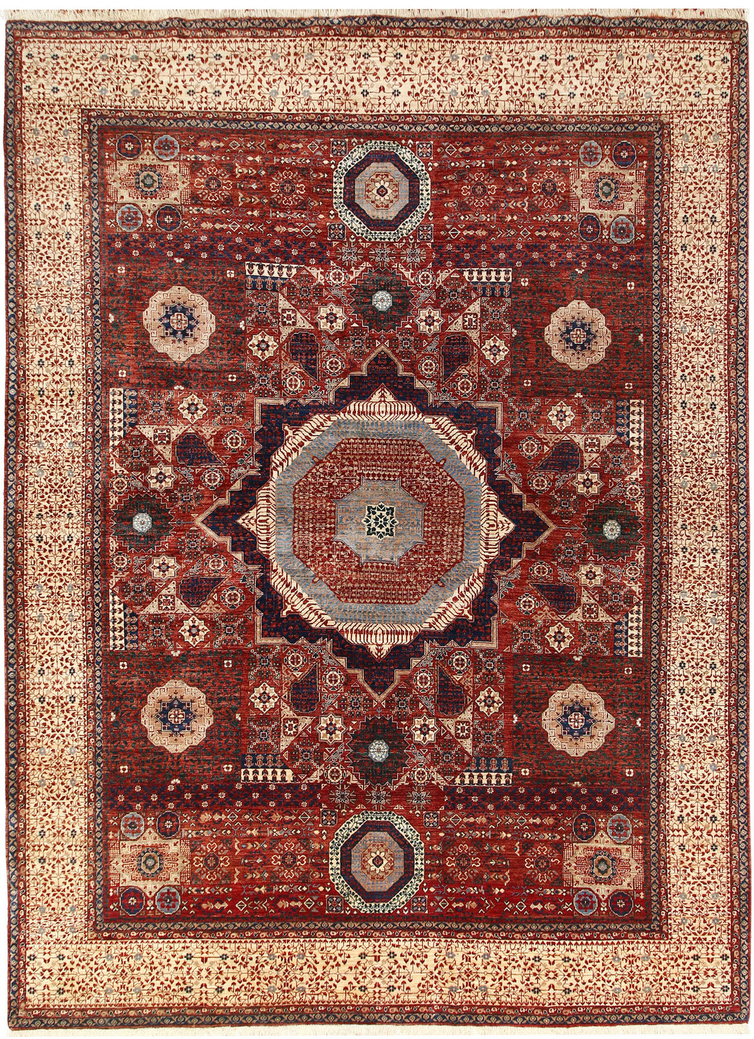 Dark Red Mamluk 9' x 11' 6 - No. 66177 - ALRUG Rug Store