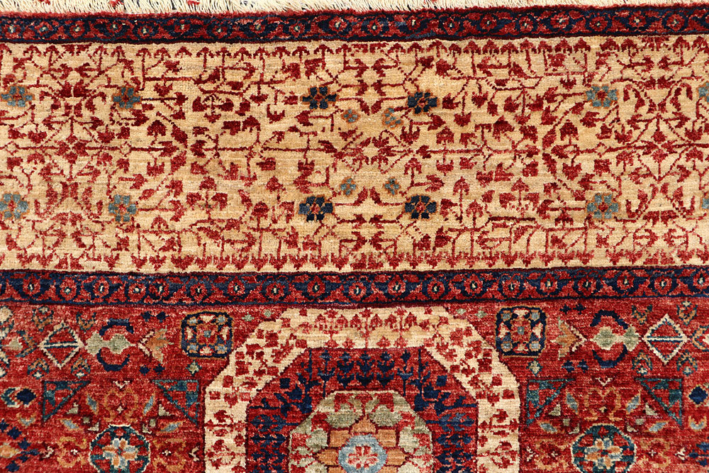 Dark Red Mamluk 8' x 9' 7 - No. 66178 - ALRUG Rug Store