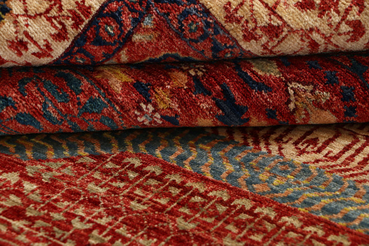 Dark Red Mamluk 8' x 9' 7 - No. 66178 - ALRUG Rug Store