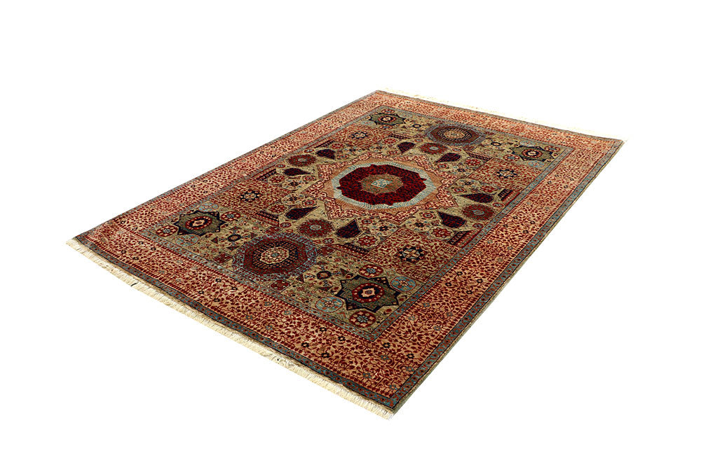 Tan Mamluk 5' 7 x 7' 10 - No. 66179 - ALRUG Rug Store