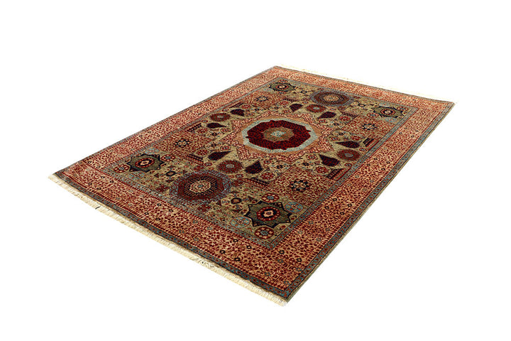 Tan Mamluk 5' 7 x 7' 10 - No. 66179 - ALRUG Rug Store
