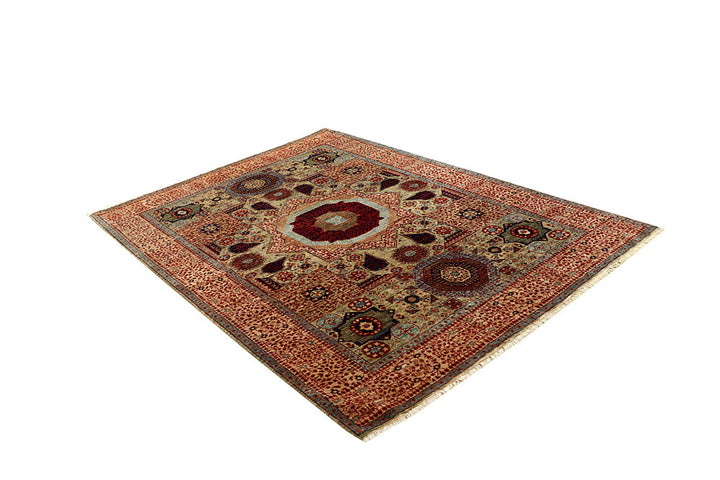 Tan Mamluk 5' 7 x 7' 10 - No. 66179 - ALRUG Rug Store