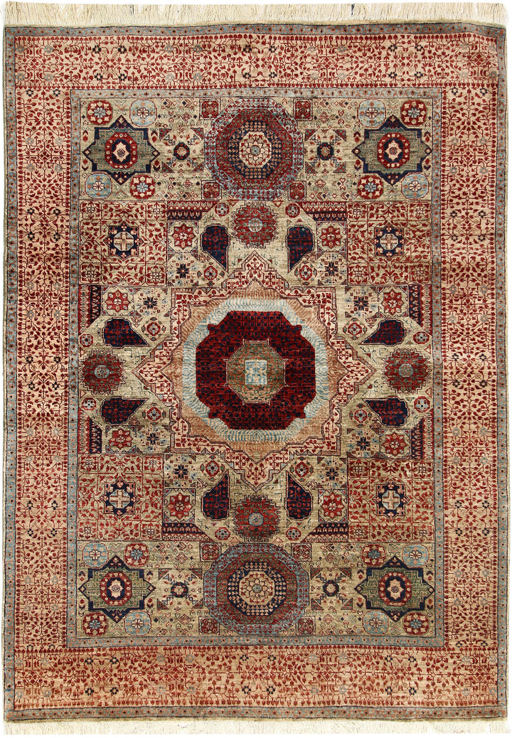 Tan Mamluk 5' 7 x 7' 10 - No. 66179 - ALRUG Rug Store