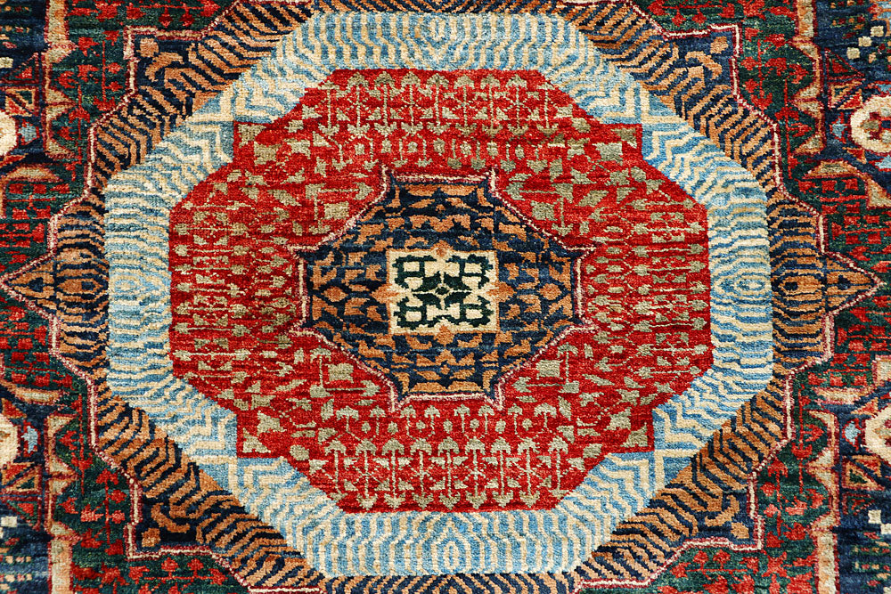 Multi Colored Mamluk 5' 10 x 8' 9 - No. 66182 - ALRUG Rug Store